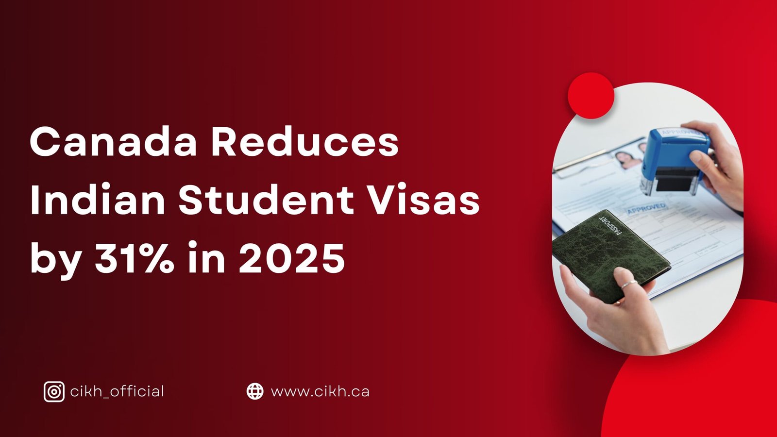 Canada Reduces Indian Student Visas by 31% in 2025