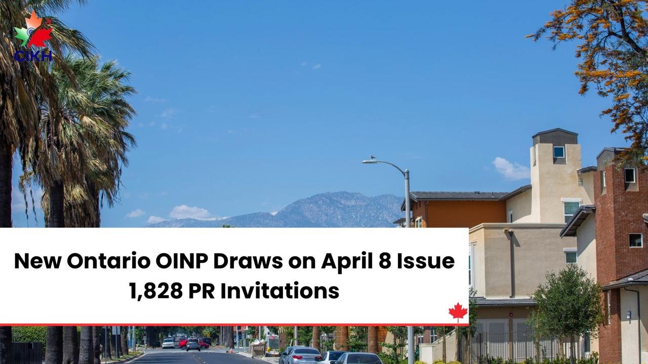 New Ontario OINP Draws on April 8 Issue 1,828 PR Invitations