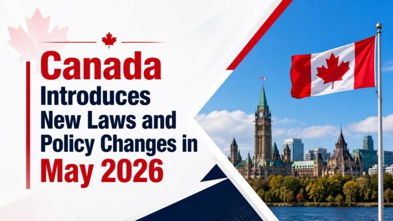Canada Introduces New Laws and Policy Changes in May 2026