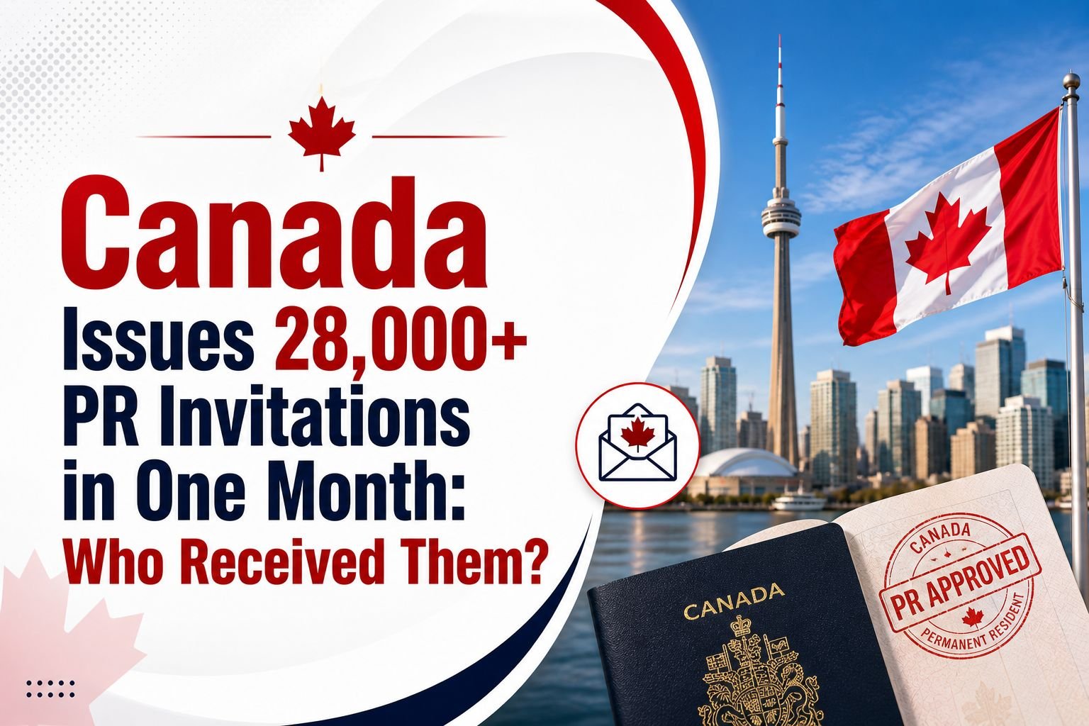 Canada Issues 28,000+ PR Invitations in One Month: Who Received Them?