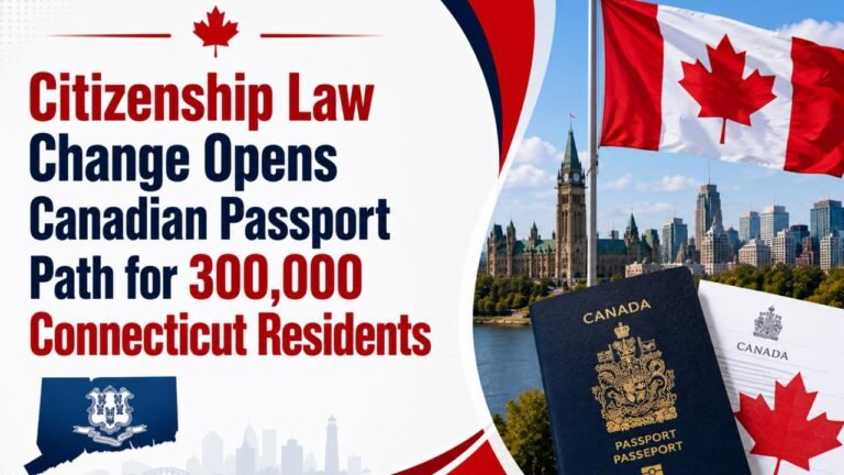 Citizenship Law Change Opens Canadian Passport Path for 300,000 Connecticut Residents
