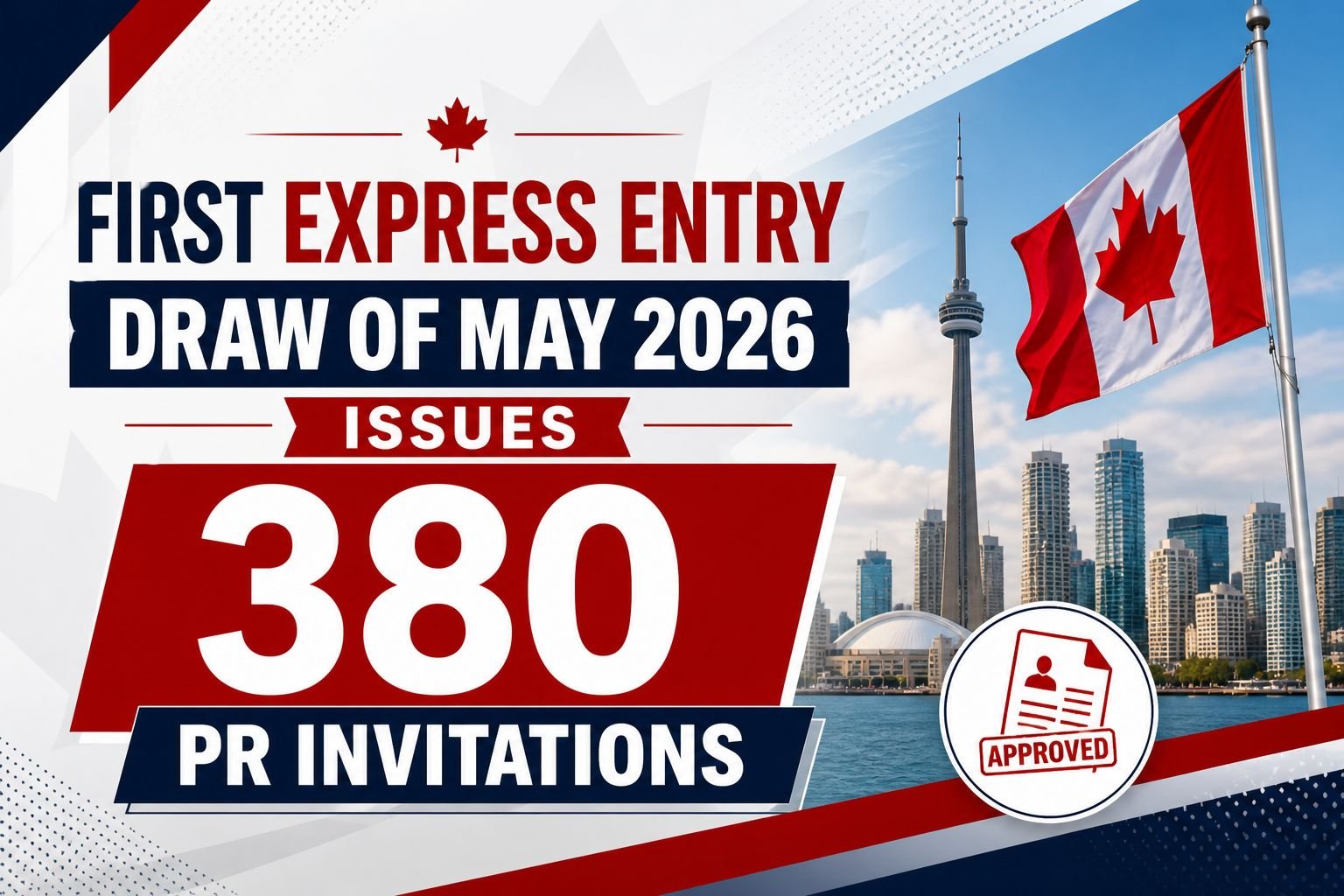 First Express Entry Draw of May 2026 Issues 380 PR Invitations