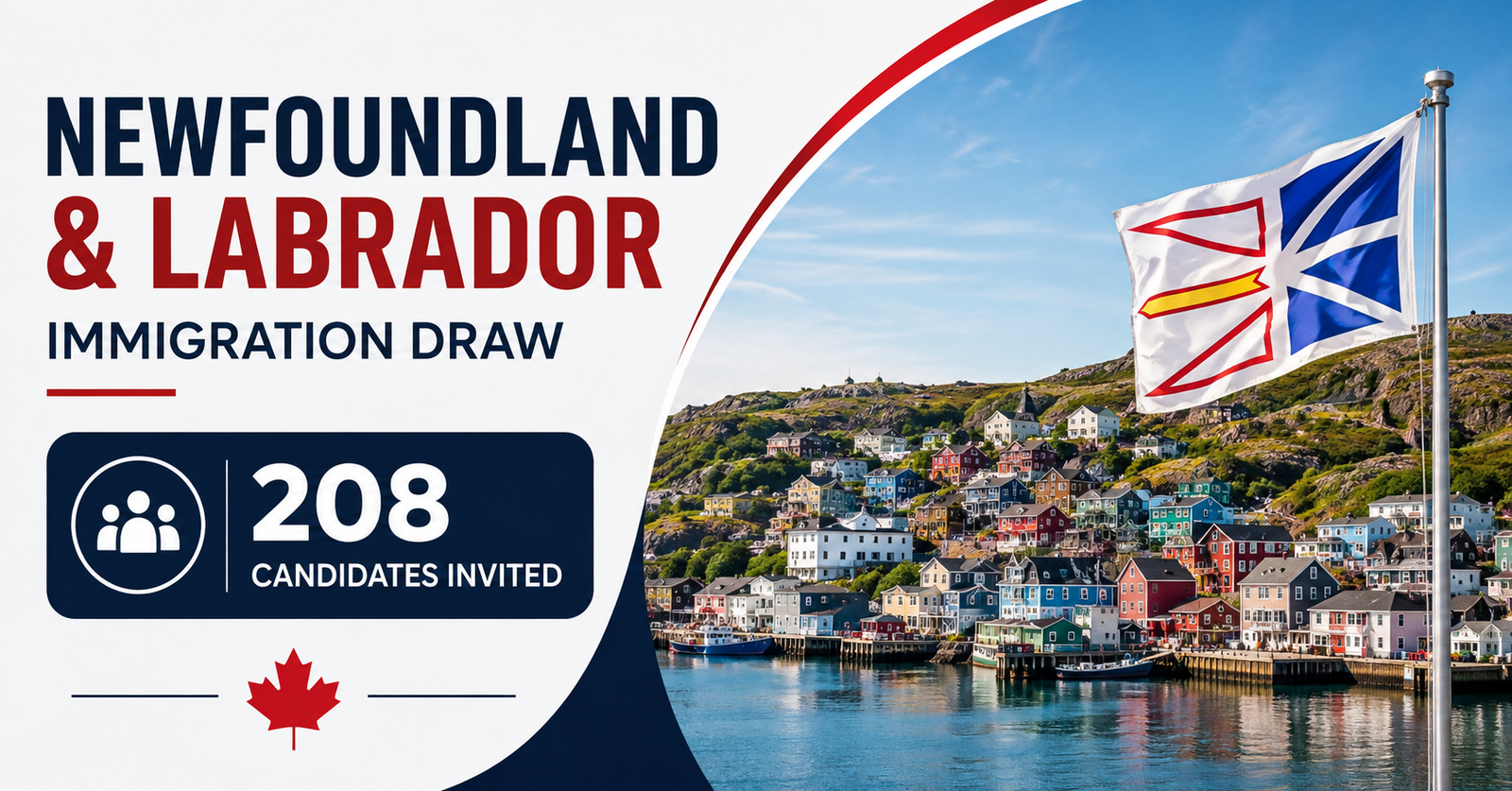 Newfoundland and Labrador Immigration Draw: 208 Candidates Invited in August 2026