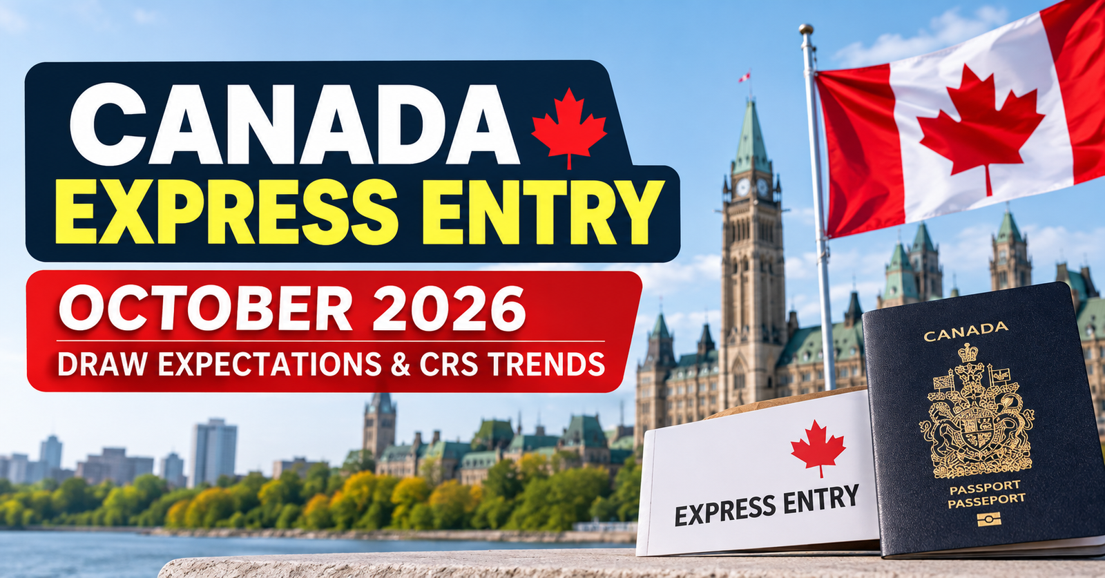 Canada Express Entry draw October 2026 and CRS score trends